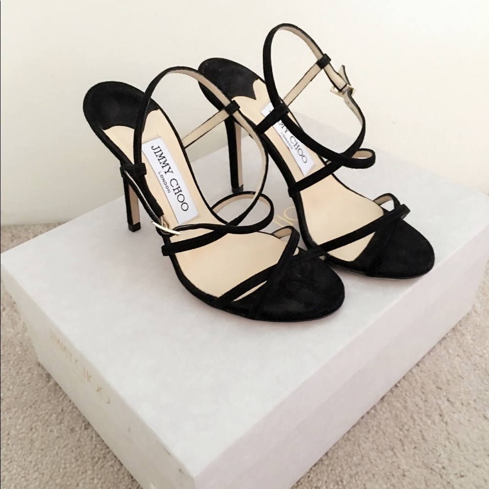 Jimmy Choo Suede Sandals Size 34.5